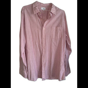 Sonoma goods for life pink  button down shirt womans size XL